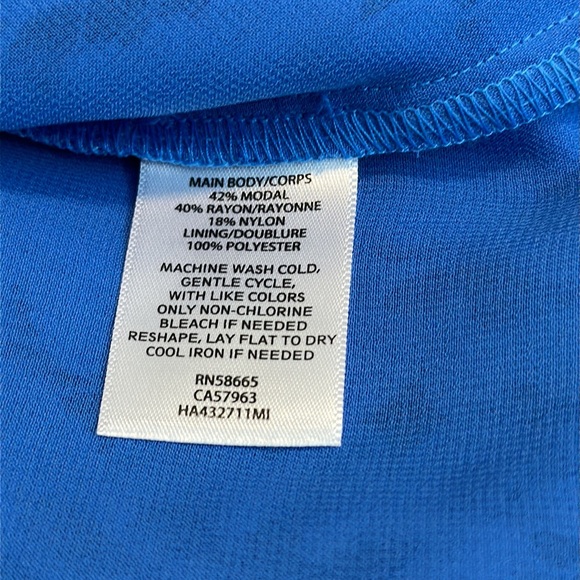 Donating 12/1 - Halogen Lace Overlay Short Puff Sleeve Blouse - Picture 5 of 5